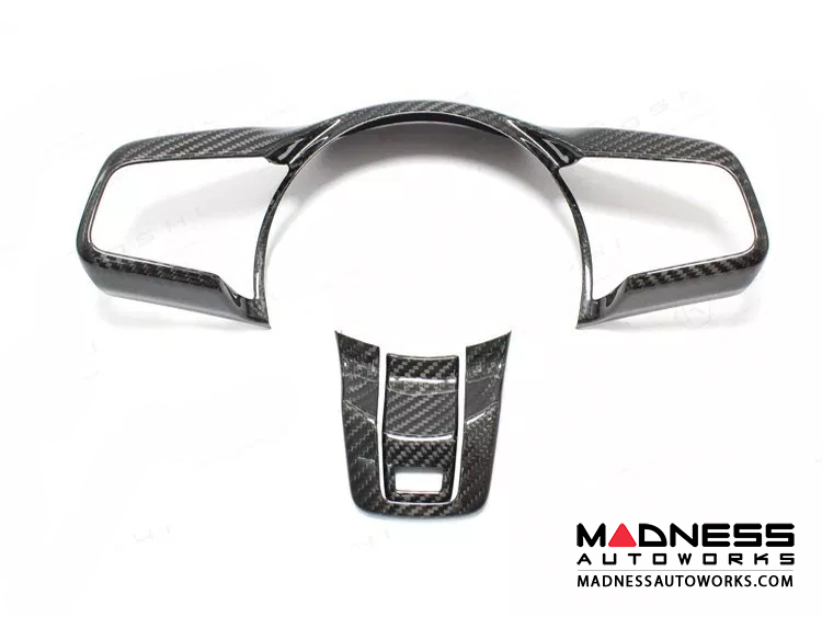 Jaguar FType Carbon Fiber R Steering Wheel Trim Carbon Fiber